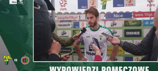 Wypowiedzi po&nbsp;mecz z&nbsp;Chrobrym [Wideo]
