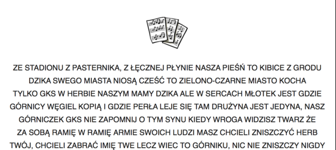 Nowa pieśń na&nbsp;meczu z&nbsp;Chojniczanką